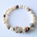 Pulsera combinada de piedras naturales y perlas